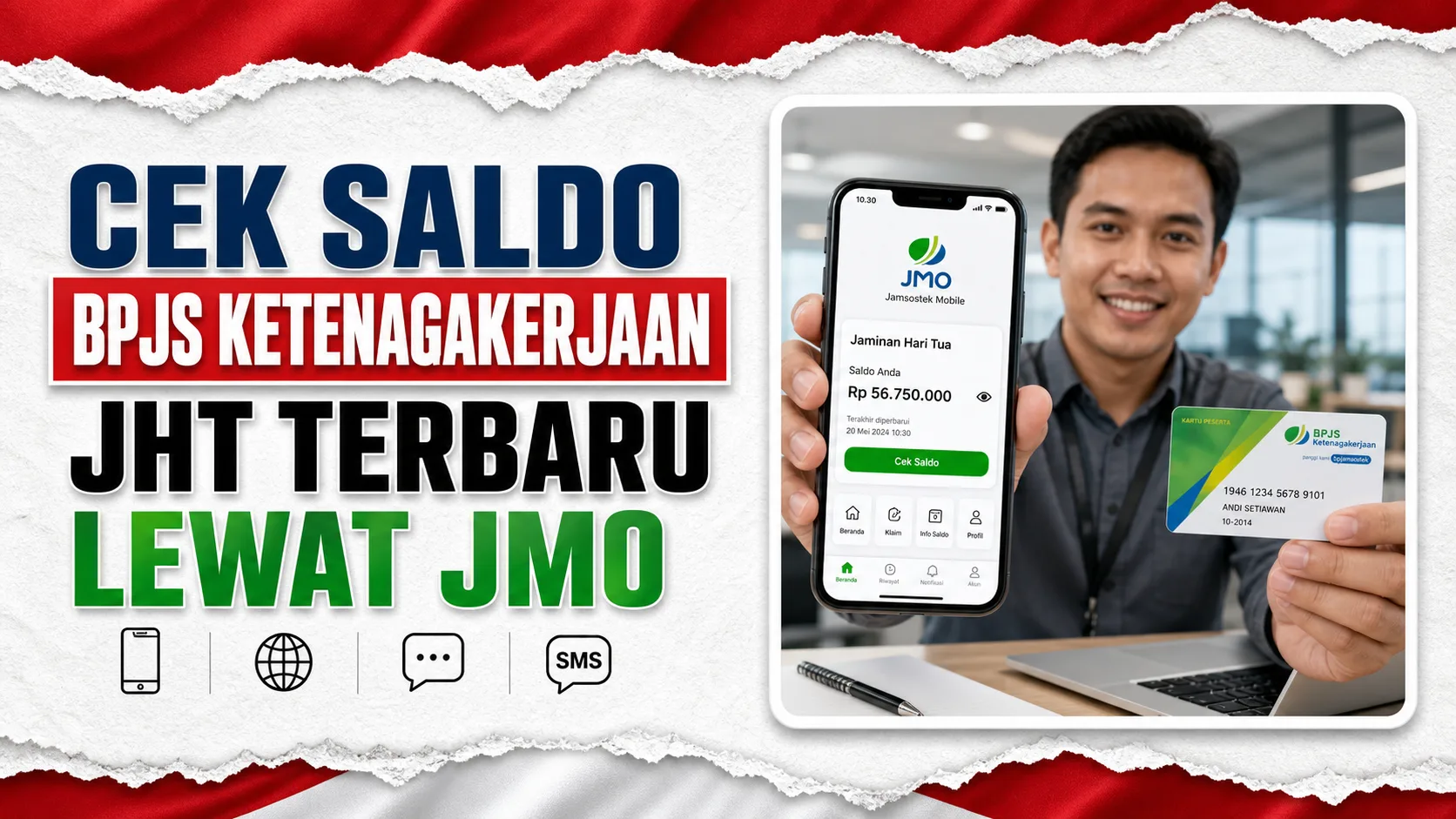 Cara Cek Saldo BPJS Ketenagakerjaan Terbaru Lewat JMO, Website, SMS, WhatsApp, Dan Kantor Cabang Cara Cek Saldo BPJS Ketenagakerjaan Terbaru Lewat JMO, Website, SMS, WhatsApp, Dan Kantor Cabang