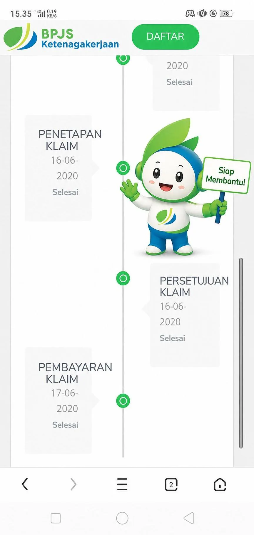 Buat agar gambar ini seolah olah ada maskot yang sedang tersenyum membantu audience
